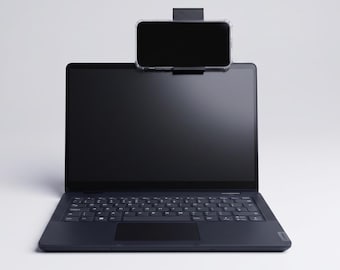 3D Printed Laptop Phone Stand | Clip-On Mount for Second Screen