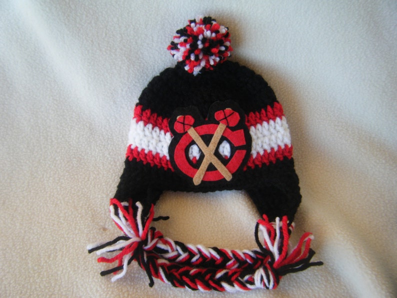 Crocheted Blackhawks Hat /& Short Pants Set These Are Made to Order