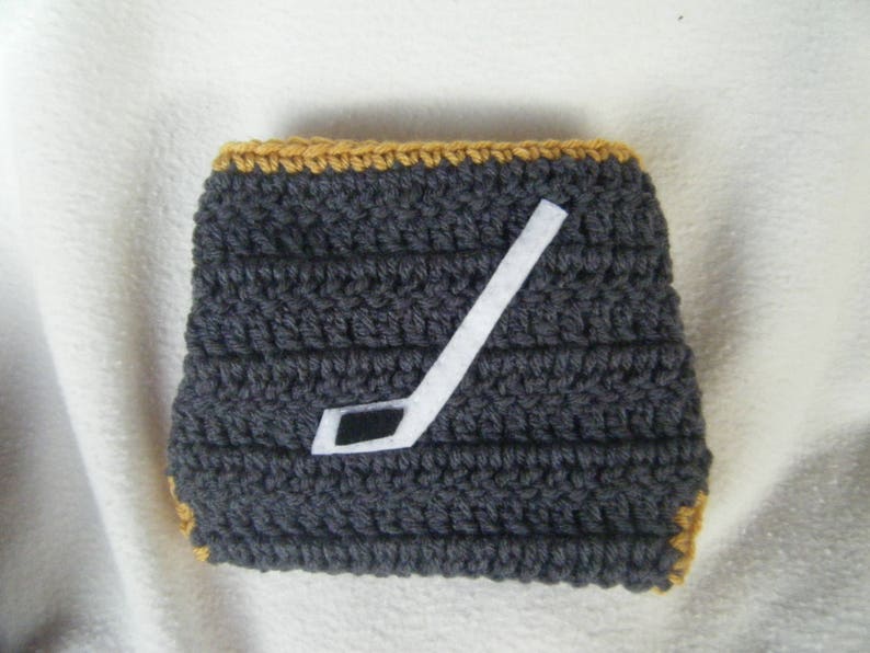 Crocheted Golden Knights Inspirado Sombrero & Pañal Cubierta | Etsy