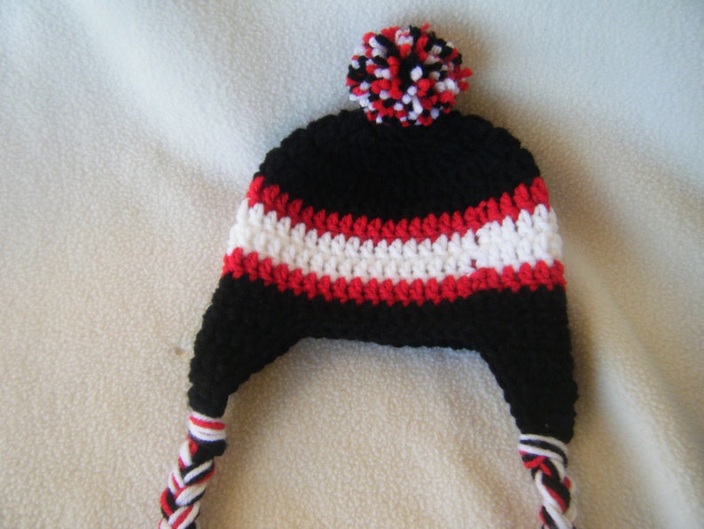Crocheted Blackhawks Hat /& Short Pants Set These Are Made to Order