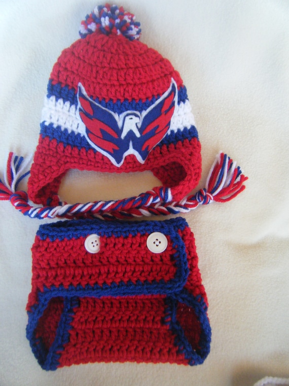 Diaper Cover /& Booties Set These Are Made to Order Crocheted Jets Hat
