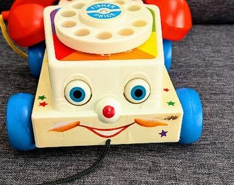 Fisher Price** Chatter Telephone Pull Toy - Chime Rotary Dial