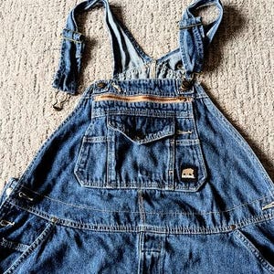 BERNE Workwear Overalls - 100% Cotton Light Distressed  Denim - Men&#39;s Size 46x 30