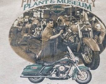 XL Harley Davidson** Final Assembly Plant Shirt - Rare 1990s York, PA - American Made in USA