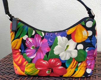 Bright Quilted Fabric Hobo Bag - Baguette Cotton Floral Prints - Vera Bradley and Variety of Labels, Styles and Sizes