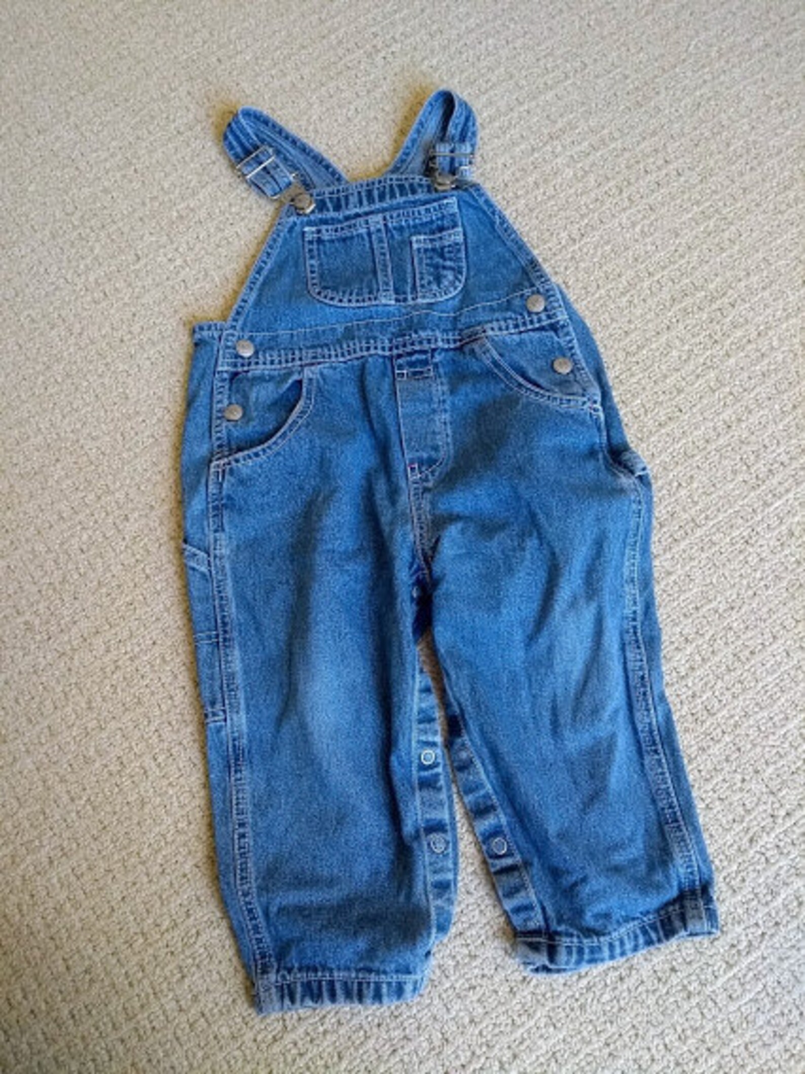 Toddler Baby GAP Overalls Unisex Distressed Denim Dungarees | Etsy