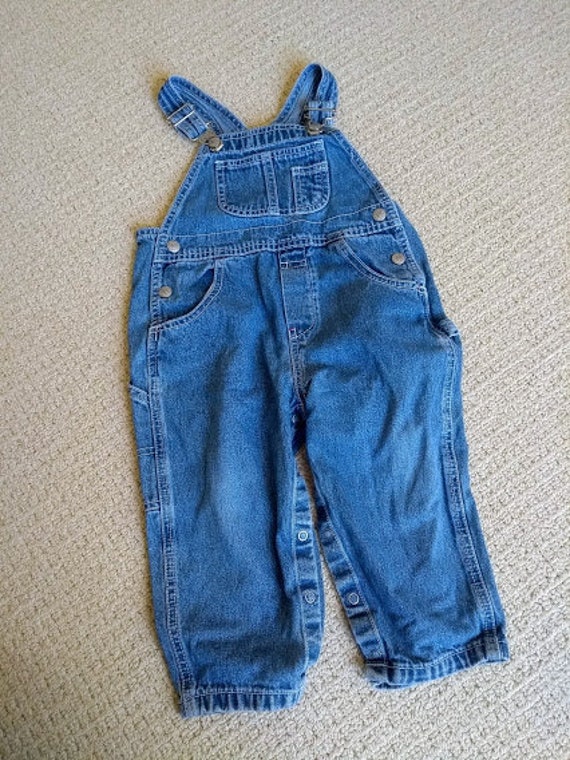 SALE ! Baby GAP Overalls - Unisex Distressed Deni… - image 2