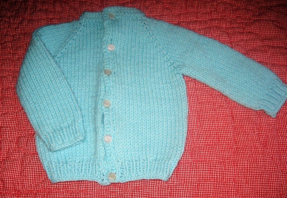 aqua sweater