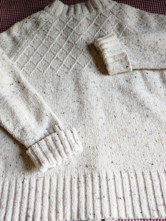 Plus Size Cotton Ragg Sweater - Chunky Zip Cardig… - image 3