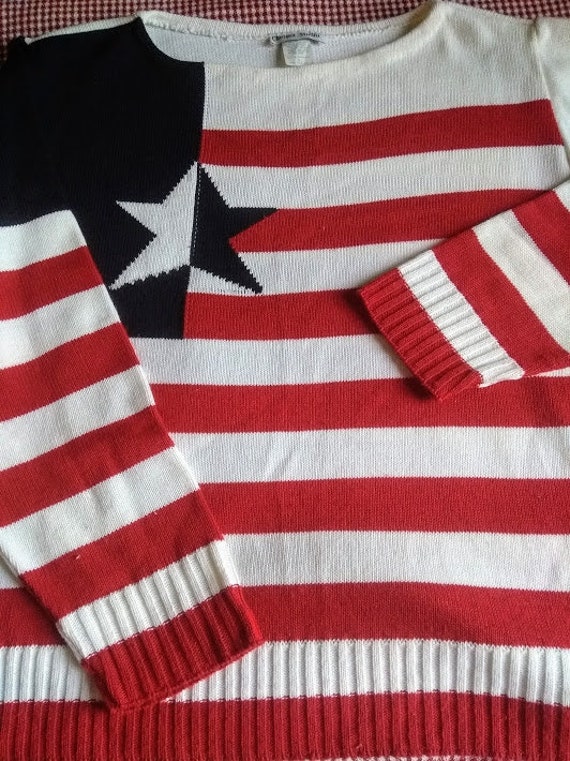 American Flag Sweater - Unisex Ladies  XL - Americ