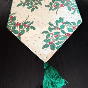 Holly** Table Runner - Christmas Decor - 53 Inches