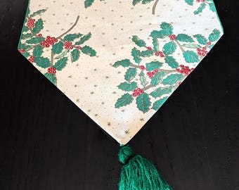Holly** Table Runner - Christmas Decor - 53 Inches