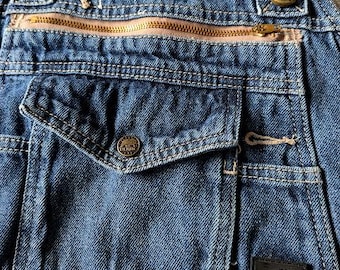 BERNE Workwear Overalls - 100% Cotton Light Distressed  Denim - Men's Size 46x 30