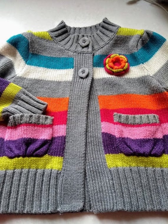 Baby Girl Rainbow Cardigan Rainbow 