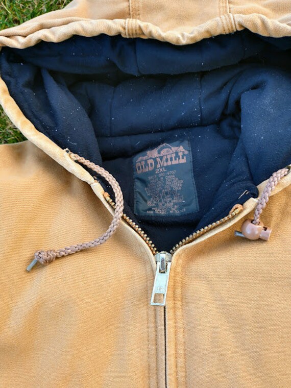 Sale!! XXL Insulated Chore Coat Brown Hooded Cotto… Gem