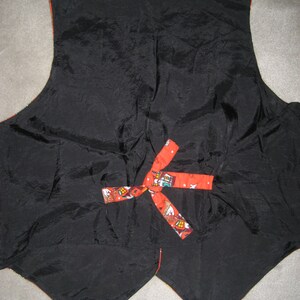 Plus Size Halloween Vest - Kitsch Cotton Print - Ghost, Haunted House, Moon, Bats - Unisex Womens Size 18 image 3