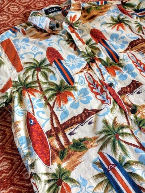 ¡¡¡VENTA FINAL!!! Camisa hawaiana de manga corta 100 % algodón con botones - Talla M para hombre