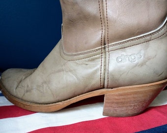 DINGO Leather Cowboy Boots- Men's Size 11D - American Made in USA