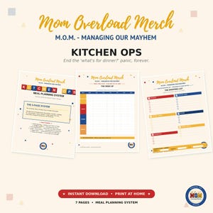Kitchen Ops Meal Planning System | Weekly Plan, Shopping List, Prep Schedule (PDF)