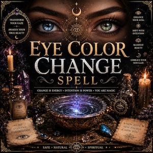 Eye Color Change Spell | Beauty & Personal Transformation Ritual | Spiritual Intention Guide | Instant Digital Download
