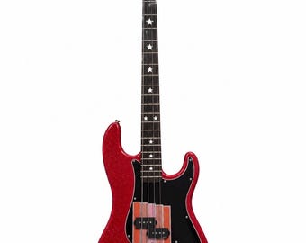 Custom Bass Guitar Refinish Service | Nitro | Metal Flake | Matching Headstock | UK Guitar Restoration