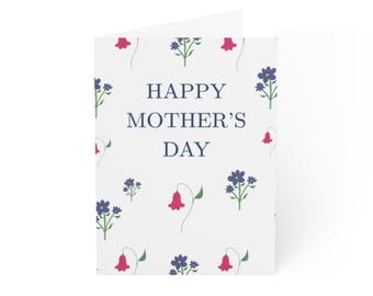 Happy Mother's Day Card | Mother's Day Greeting Card, Floral Design