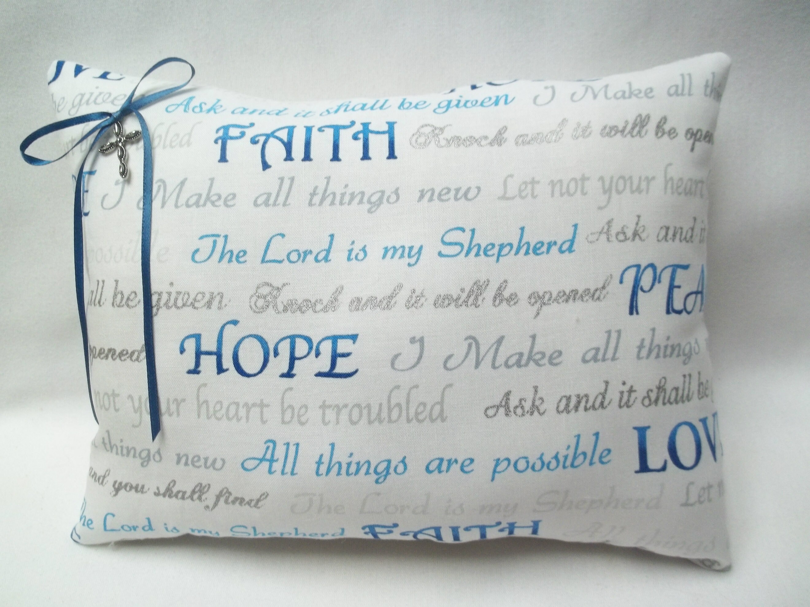 Christian Mini Pillow Bible Verse Quotes 7 1/2 X Etsy UK