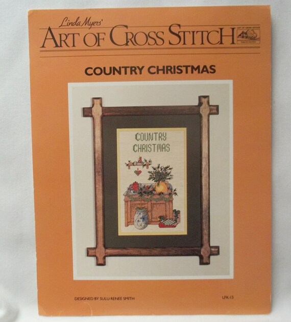 Country Cross Stitch Pattern Christmas Vintage Linda Myers | Etsy