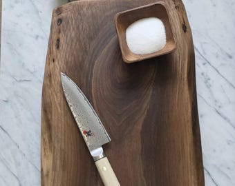Walnut live edge charcuterie board