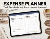 Expense Planner | Daily | Monthly Expense Tracker Spreadsheet & Printable Budget Sheet