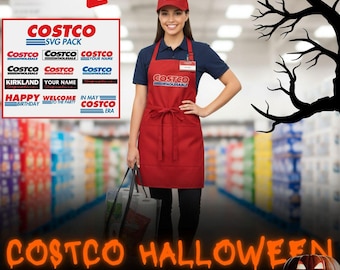 Costco Halloween-Schürzen-Kostüm-Bastelset | Halloween-Kostüm selber machen | Schürze (SVG/PNG) | Cricut-Dateien