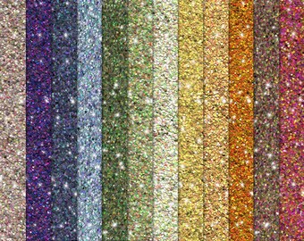 Thanksgiving Glitter Papers: "Home Grown • Happy Thanksgiving" Scrapbooking & Card Making (Digital Download)