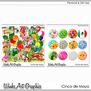 Cinco de Mayo Digital Clip Art & Scrapbook Elements