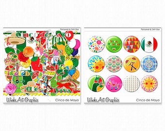 Cinco de Mayo Digital Clip Art & Scrapbook Elements