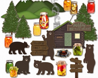 Don't Feed the Bears! Digital Clip Art for Card Making & Scrapbooking