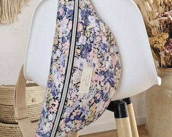 Bauchtasche Frühjahr/Sommer 2026, Unisex, geblümt/altrosa