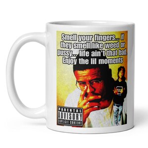 Rolig ironisk mememugg, Brainrot-skämtkaffekopp, njut av de små stunderna, present till honom
