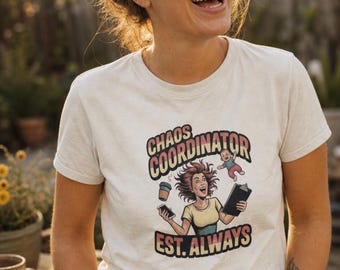 Chaos Coordinator - Funny Mom Gift - Retro Illustrated Light
