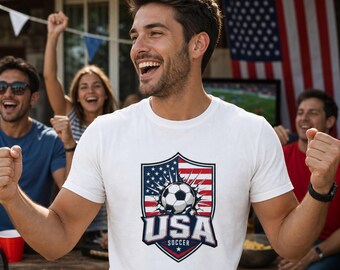 USA Soccer 2026 Crest - World Soccer Ball Badge - Team USA Fan Gift