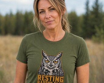 Resting Raptor Face Funny Bird Watcher