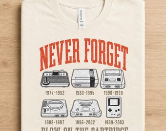 Nunca olvides al jugador retro: nostalgia de las consolas clásicas - Regalo para gamers de los 80 y 90