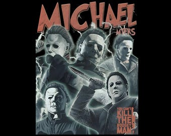 Michael Myers T Shirt Design PNG Instant Download 300 Dpi