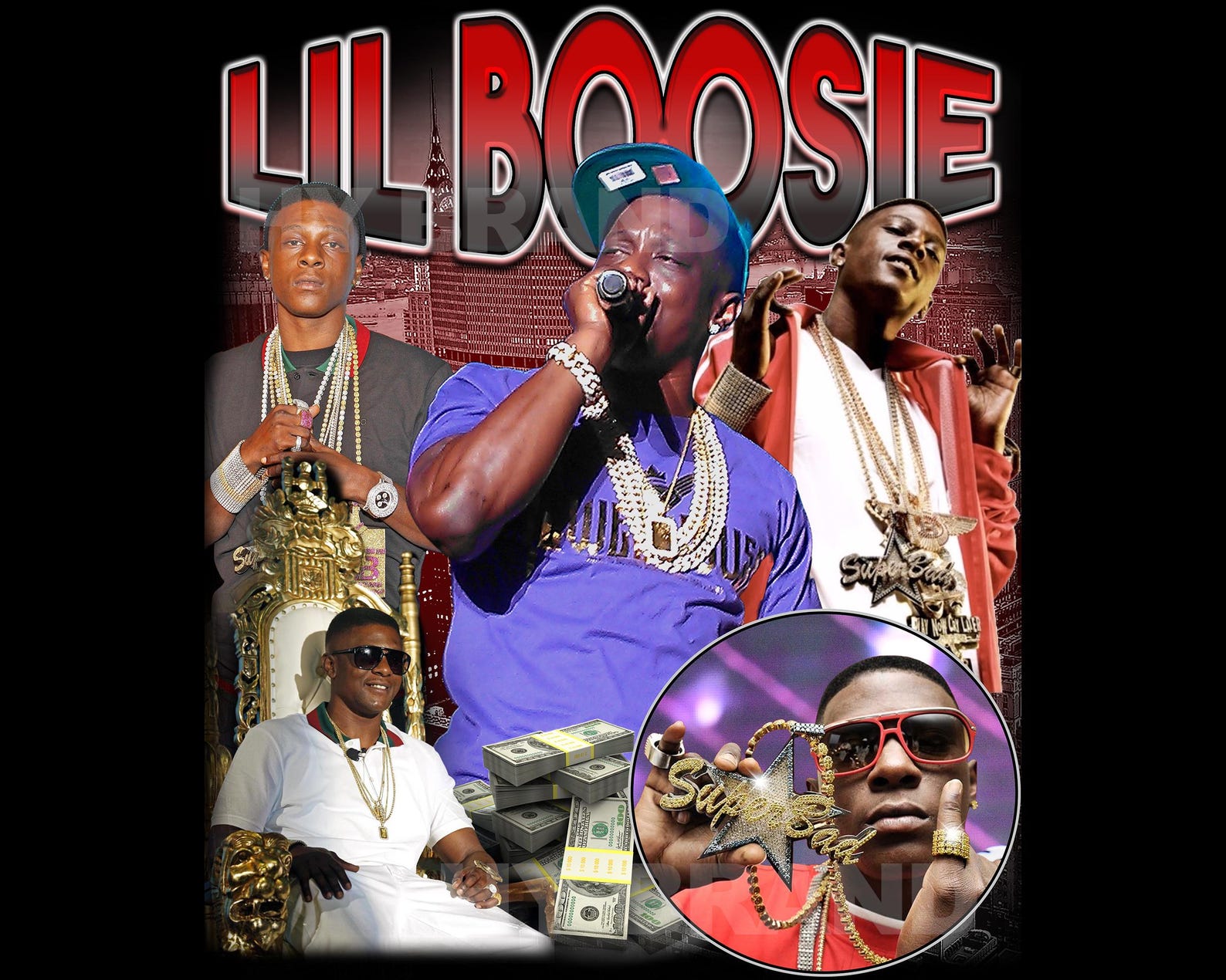 Lil Boosie T Shirt Design PNG Instant Download 300 Dpi - Etsy