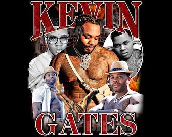 Kevin Gates T Shirt Design PNG Instant Download 300 Dpi