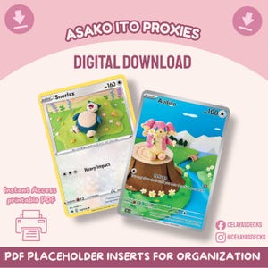 Asako Ito Pokemon Proxy Cards | Master Set Tracker | TCG Binder Organizer PDF
