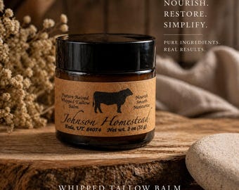 Whipped Beef Tallow Balm | Farm-Raised, All-Natural Skin Nourishment