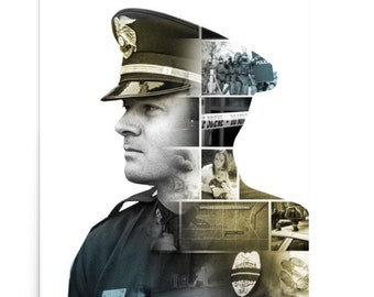 Police Peer Support Poster Art Officer Law Enforcement Stress PTSD Mental Health Movie Modern Large Sheriff Original Canvas