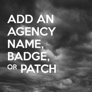 Customization Add-On Personalize Add Name Badge Number Agency Name Logo Patch
