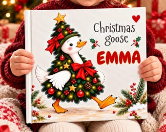 Personalized Christmas Gift for Kids, Christmas Gift Book, Silly Goose Story, Personalized Storybook, Christmas Keepsake, Toddler Gift