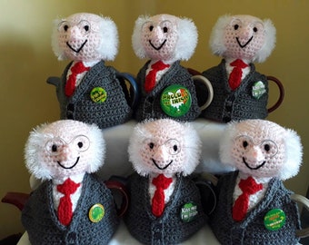 Michael tea higgins /Michael d Higgins tea cosy Miggeldy t cosy/tea for two/ tea/Novelty teacosy